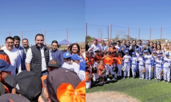 Reciben familias de La Playa unidad deportiva; fue donada por empresarios