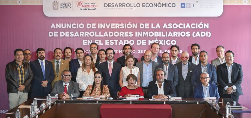 La ADI anuncia inversión de 3 mil 700 mdd para el Estado de México
