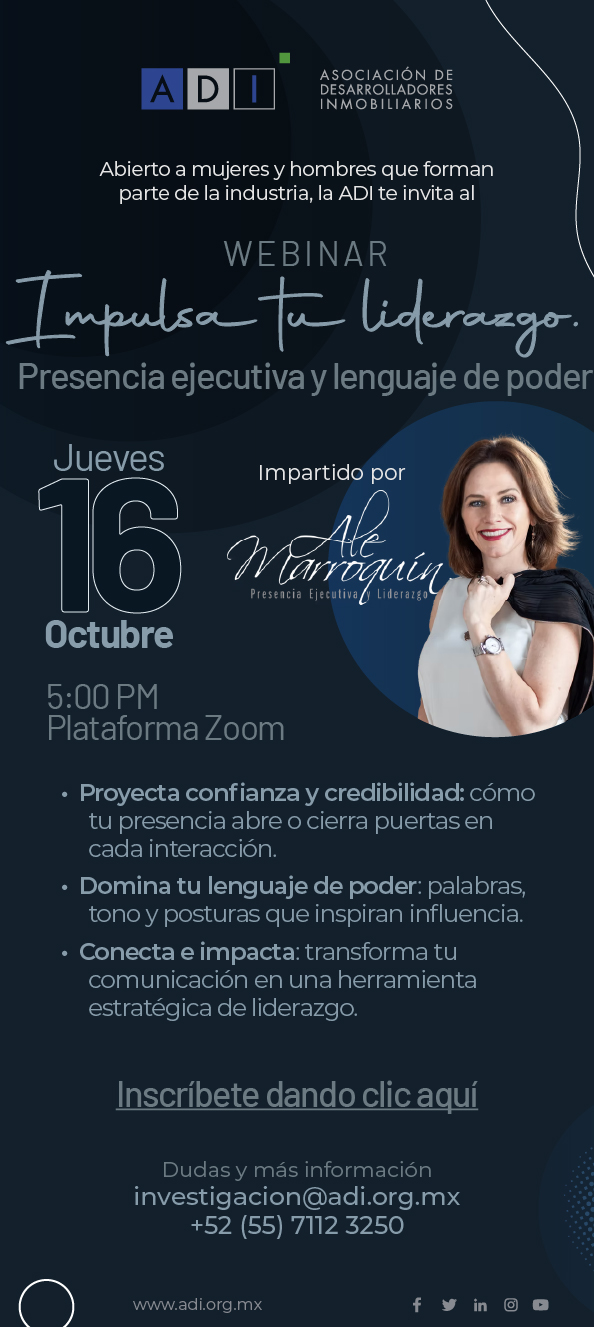 Webinar Impulsa tu liderazgo. Presencia ejecutiva y lenguaje de poder